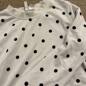 H and m full sleeve crop top